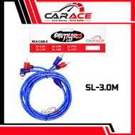 SHUTTLE LAB RCA Audio Copper Cable Car Audio RCA Cable Amplifier 2 TO 2 RCA Cable Car Audio Stereo A