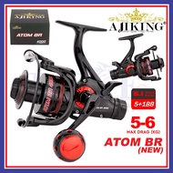 Ajiking Atom BR Mesin Pancing Baitfeeder Spinning | TCE Tackles Baitrunner Spinning Fishing Reel
