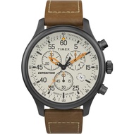 Timex Expedition Field Chronograph Leather Strap Watch (43mm) TW2T73100