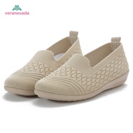 Vera Nevada Sepatu FlyKnit Flat Slip On Wanita Shoes A24