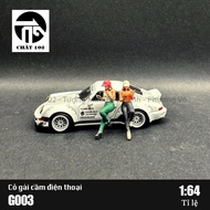 1/64 Model Girl Holding Phone