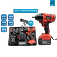 [RACTION] Air Impact Wrench 1/2 Inch / Cordless Impact Wrench Brushless 360 / 600 N.M Baterai