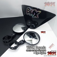 BMX BIKE VISOR + 2PC BMX BIKE MIRRORS