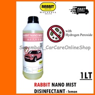 RABBIT NANO MIST DISINFECTANT - lemon - 1Lt - nano fog solution / nano mist fog solution 1Litre heav