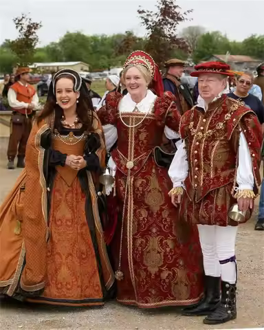 Historical Tudor Renaissance Queen Elizabeth Costume Dress Tudor Prince King Costume Medieval Ren Fa