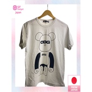 COMME des GARÇONS T-shirt/L/Cotton/WHT/Print/SI-T00/CDG MEDICOM TOY BE@RBRICK Print【Direct from Japa