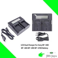 LCD Dual Charger For Sony BP-U60 BP-U65 BP-U90 BP-U100 Battery