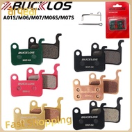 ARQEAR529453 ทนต่อการสึกหรอ ผ้าเบรคจักรยาน Bucklos เรซิ่นกึ่งโลหะ แผ่นเบรคจักรยาน ทนทานต่อการใช้งาน 