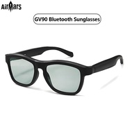 Airmars แว่นตาอัฉริยะ GV90เปิดหูฟังบลูทูธได้เพลงควบคุมแบบสัมผัส HD โทร UV400แว่นตากันแดด