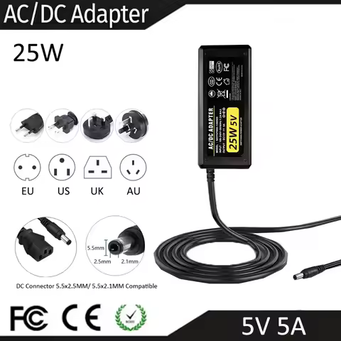 CE FCC 5V 9V 12V 15V 18V 24V 29V 36V AC DC power supply 2A 3A 4A 5A 6A 8A switching power adapter 25