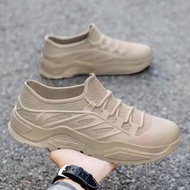 時尚雨靴男裝防水防滑低筒鞋 休閒舒適釣魚廚師工作鞋- 黑色單鞋 39