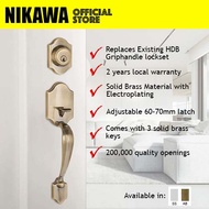 NIKAWA 7014 Main Door Entry Grip Handleset HDB lock, BTO lock