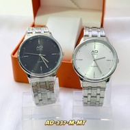 Original AD Steel AD 137 MODEL Unisex Stainless Steel couple watch Japan movement WATER RESISTANT