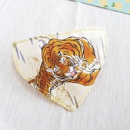 Tiger japanese style Bandana Cat Collar with Breakaway Safety Buckle