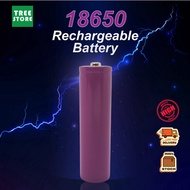 READY STOCK 18650 lithium Rechargeable battery Button Top Rechargeable battery 12000mah