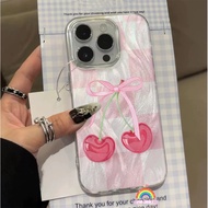 Cherry And Bow Casing Soft Case Realme C63 C65 C67 C51 10 C21Y C51S C33 8 6 7 PRO 14 PRO+ 5i 8i 7i 6