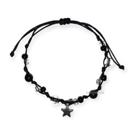 Bracelet Y2K pendant bead drawstringTALI adjustableBINTANG, Y2K style