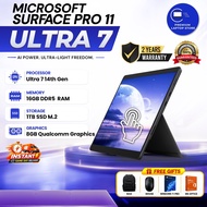 Surface Pro 11 Ai Snap X+ Elite U7 14th Gen 13" OLED Tablet Keyboard Stylus 2in1 16GB RAM 8400Mhz 1T