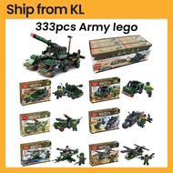 333pcs Army lego 6 in 1 combine big bomb tank army toys army Vehicle block buildings military lego m