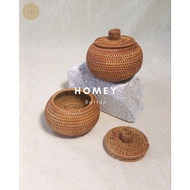 Homey Rattan | HANA MINI JAR PREMIUM | Rattan Rattan Rattan| Rattan Crafts | Original Lombok rattan