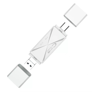 Actual 6 in 1 SD TF Reading Card High Speed Memeory Card Reader for Samsung Huawei Mobilephone Adapt