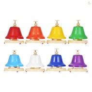 8 Notes Colorful Hand Bells Hand Bell Set Musical Percussion Instrument Iron & Plastic Material for 