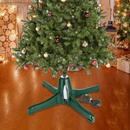 [Homyl478] Christmas Tree Rotating Stand Replacement US 110V Dark Green Easily Installed 360 Degree 