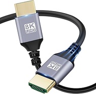 Seadream 8K HDMI 2.1 Cable 1.64FT Ultra Thin 8K High Speed HDMI Cable - 2.1, 4K 120Hz HDMI Cable, 48 Gbps - HDMI Cables for Apple TV, Roku, Smart TV, Laptop, Montior…