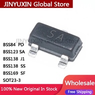 5Pcs BSS84 PD BSS123 SA BSS138 J1 BSS138 SS BSS169 SF SOT23-3 MOS transistor, Schottky field-effect 