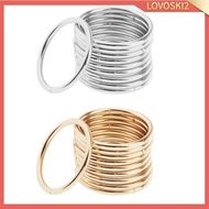 [Lovoski2] 10pcs Metal Round Rings Close Hoops Iron Loop For Dream Catcher Crafts DIY