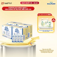 Combo 4 Thùng 24 hộp SBPS Nuvi Grow Height vị chuối + hỗ trợ phát triển chiều cao hộp 180ml