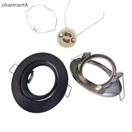 CharmantA 1 Set Round Fixture Adjustable Downlight Led Holders Cutout For Bulb Holder Recessed LED S
