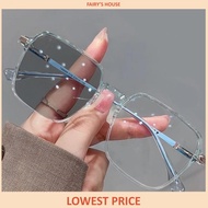 [Ready Stock] Photochromic Anti Radiation Glasses Metal Eyeglass Eyeglasses For Woman/Men Anti Blue 