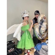 Silver Crown Hat Opening Festival Supplies Anniversary Gifts Anniversary Dress Up White Wings Balloo