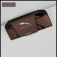 For Jaguar Car Leather Glasses Case Visor Storage Box XF X260 XE X760 F-Pace X761 E-Pace X540 F-Type