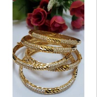 BANGLE DIAMOND EMAS SUASA 375/18K