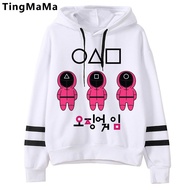 Squid Game 456 001 067 hoodies men streetwear printed Ulzzang men pullover hoddies printed grunge