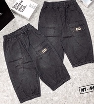 Quần Ngố Jeans Bò Giấy Mềm Lưng Thun Cho Nữ [M15]