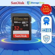 Thẻ nhớ SanDisk Extreme Pro SDHC SDXXO 32GB U3 C10 V30 UHS-I 100MB/s R 90MB/s W 4x6 Lifetime Limited