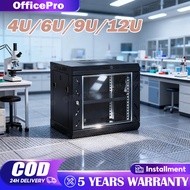Server Cabinet Network Rack 4U/6U/9U/12U Wall Mount Glass Door CCTV Secure Packing PA System