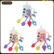 [qjypno49] Hand Grip Rattle Toys Hand Bells Sensory Toy Hand Rattle Sound for 3 6 9 Month Babies Gir