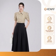Women's Blouse CCHAT Laria Straight Zipper Soft Chiffon 15ANV2019ST