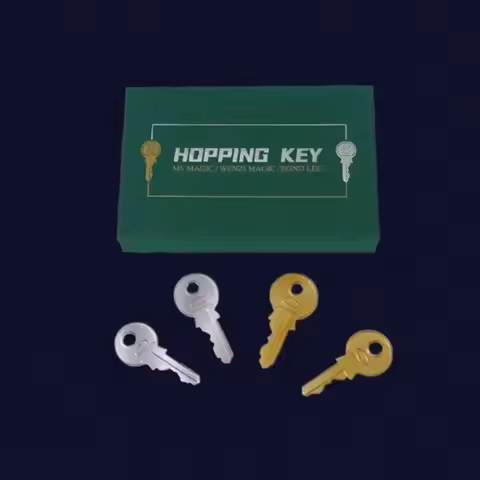 Hopping Key by Bond Lee Magic Tricks Close up Golden and Silver Key Vanish Appearing Color Change Tr