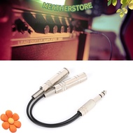 KEATHS 6.35mm Male to 2 6.35mm Female, 20cm/7.87in Electric Box Bass Breakout Splitter Cable, Male t