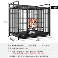 ST&amp;💘Mr. Meow Dog cage Dog Cage Medium Large Dog Small Dog Teddy Golden Retriever Corgi Square Tube Dog Cage with Storage