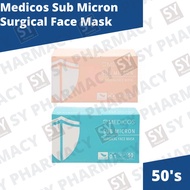 Medicos Sub Micron 4-Ply Surgical Face Mask 50's