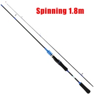 Joran Pancing Spinning/ Casting Joran Pancing 1.8M/ 2.1M/2.4M Tongkat Pancing Putar Ringan/Joran Pan