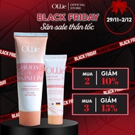 Combo 1 Kem Tẩy Lông Ollie Body Nam Nữ Hỗ Trợ Tẩy Lông Nhanh Chóng và 1 Kem Dưỡng Ollie Giúp Da Mềm 