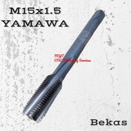 MESIN Tap M15田1.5 semi spiral tap machine tap long m15田1.5 hss-e Yamawa smooth