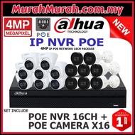 DAHUA 🌟16CH 4.0MP Package Set🌟 NVR POE + 16 POE IP Camera 4MP Full HD 2160P CCTV CHANNEL NVR42168HS-